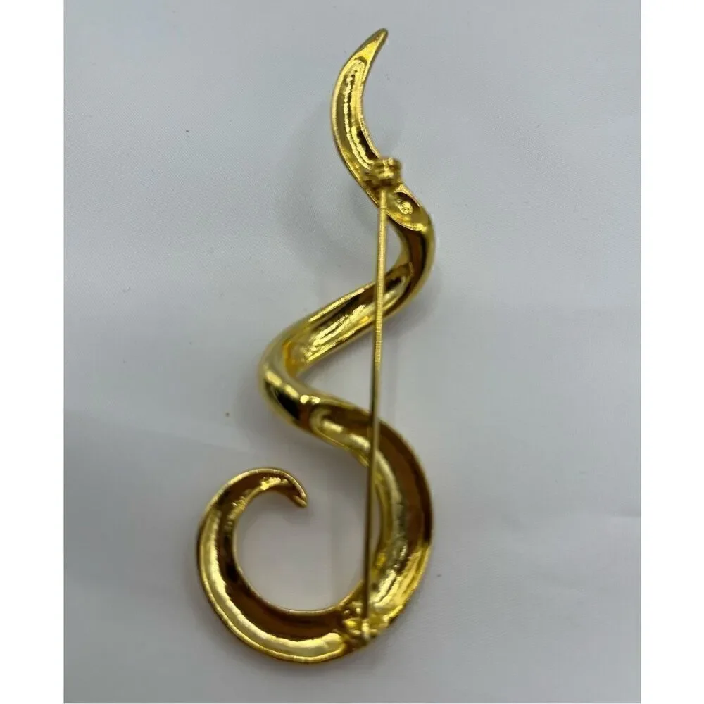 Lot of Four Vintage Goldtone Brooches
